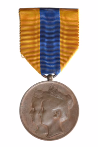 Herinneringsmedaille op de Regeringsaanvaarding van Koningin Wilhelmina 1898