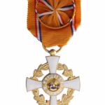 Kroonorde, erekruis met rozet