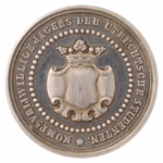 Beloningspenning van de Vrijwillige Jagers van de Utrechtse Studenten 1815