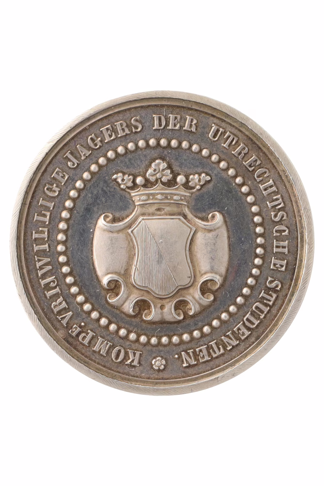 Beloningspenning van de Vrijwillige Jagers van de Utrechtse Studenten 1815
