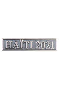 Herinneringsmedaille voor Humanitaire Hulpverlening bij Rampen, gesp HAÏTI 2021