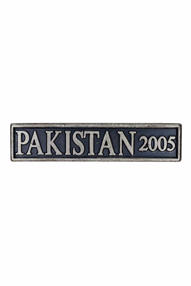 Herinneringsmedaille voor Humanitaire Hulpverlening bij Rampen, gesp PAKISTAN 2005