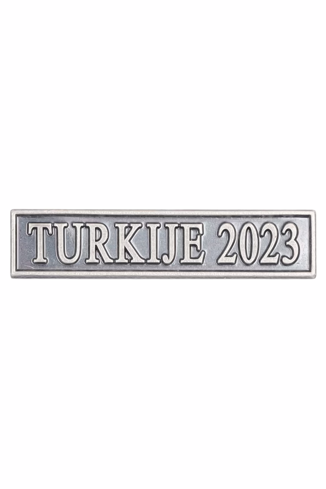 Herinneringsmedaille voor Humanitaire Hulpverlening bij Rampen, gesp Turkije 2023
