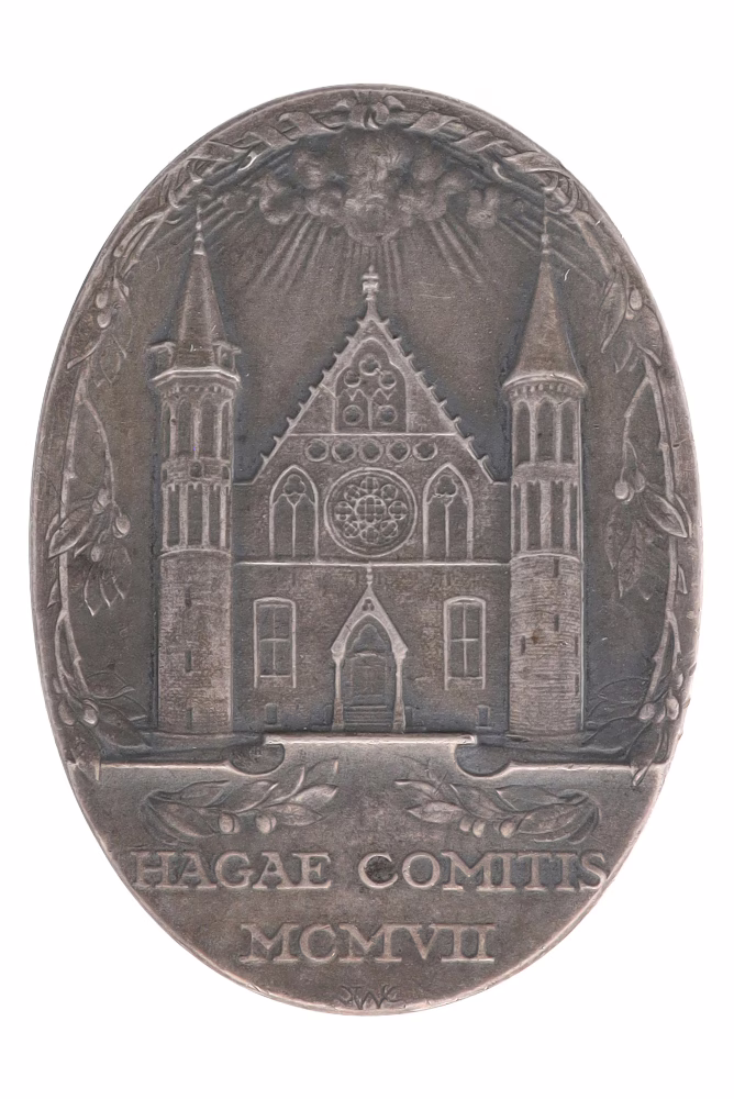 Herinneringsmedaille van de Tweede Internationale Vredesconferentie, 1907, voor secretarissen