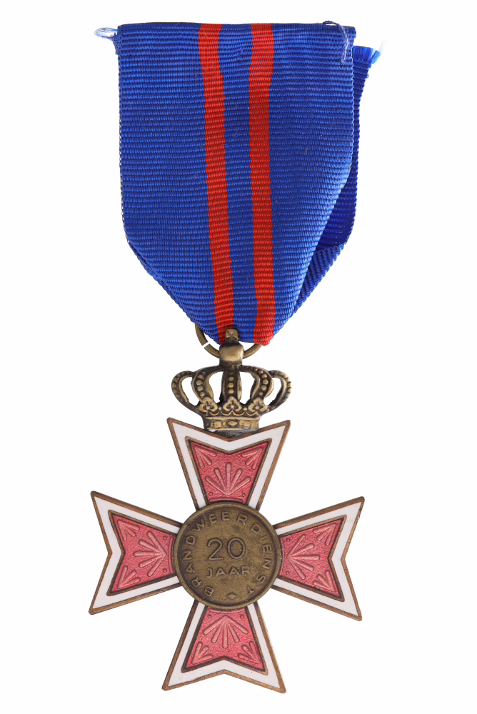 Onderscheidingsteken voor Trouwe en Langdurige Dienst Brandweer, 20 jaar