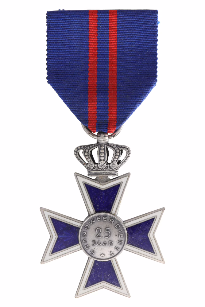 Onderscheidingsteken voor Trouwe en Langdurige Dienst Brandweer, 25 jaar