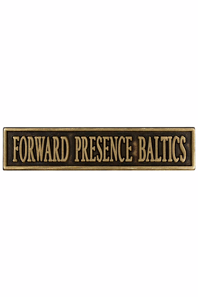 Herinneringsmedaille Internationale Missies, gesp FORWARD PRESENCE BALTICS