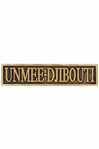 Herinneringsmedaille Vredesoperaties, gesp UNMEE-DJIBOUTI