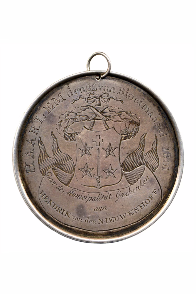 Beloningspenning voor het Blussen van de Brand in de Toren van de Sint-Bavokerk te Haarlem