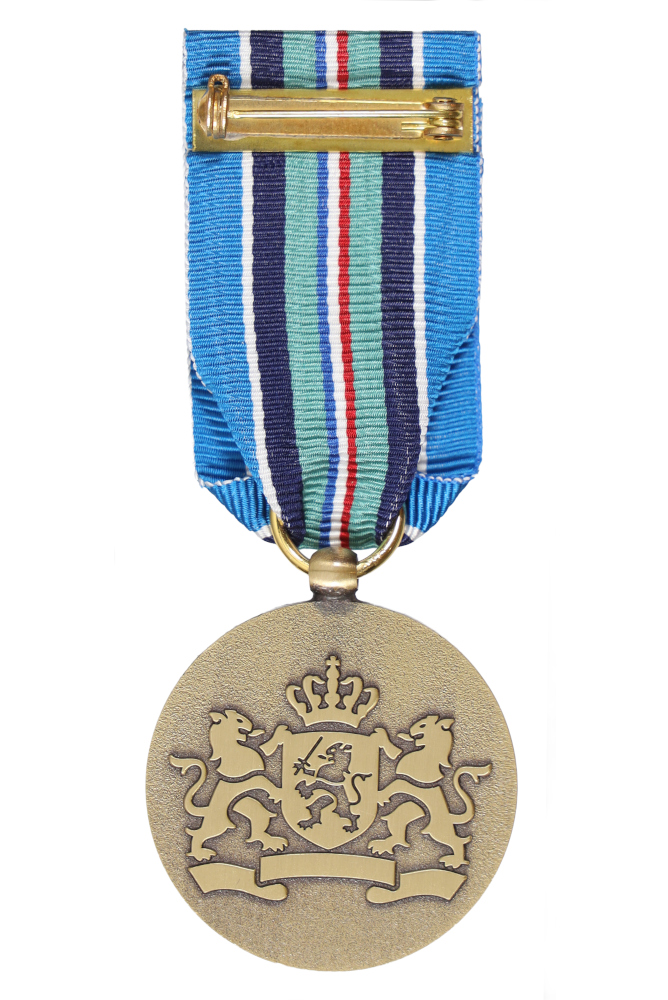 Medaille van Douane Nederland voor bijzondere operationele inzet, keerzijde van de medaille