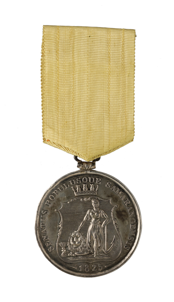 voorzijde: SENATUS POPULUSQUE SAMARANGENSIS – 1825